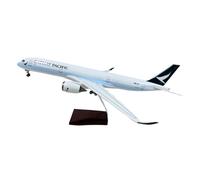 Chame LTD Model Plane Replica Realistic Large Scale with Voice Automated Lights | Aircraft with Stand | Premium Collectors Display | Aviation Gift (Cathay Pacific Airbus A350 1:142 Scale)