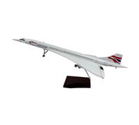 Chame LTD Model Plane Replica Realistic Large Scale with Voice Automated Lights | Aircraft with Stand | Premium Collectors Display | Aviation Gift (British Airways Concorde 1:125 Scale)
