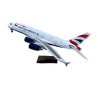 Chame LTD Model Plane Replica Realistic Large Scale with Voice Automated Lights | Aircraft with Stand | Premium Collectors Display | Aviation Gift (British Airways A380 1:160 Scale)