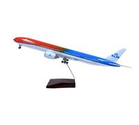 Chame LTD Model Plane Replica Realistic Large Scale with Voice Automated Lights | Aircraft with Stand | Premium Collectors Display | Aviation Gift (KLM 777 Boeing 1:57 Scale)