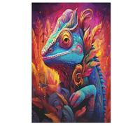 Chameleon 1000 Piece Wooden Jigsaw Puzzles for Adults Adult Puzzle Learning Educational Toys Family Games Birthday Gifts for Toddler Children Kids Boys Girls Jigsaws （78×53cm）