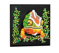 Chameleon Animal 3D Wall Art Micro Mini Building Blocks Set, 2489PCS Unique Home Wall Decor or Table Display, Ideas Gift Toy for Adults & Boys Girls 14+