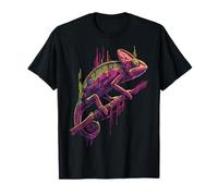 Chameleon Animal Lover Motif T-Shirt