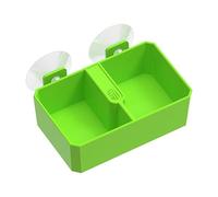 Chameleon Bowl - Reptile Lizard Feeding Bowl | Mane Lion Mealworm & Water Bowl | Double Compartment Suction Cup Feeder | Ideal for Feeding Tortoises, Lizards, & Other Reptiles