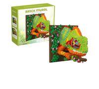 Chameleon Building Blocks Set, 2800 PCS 3D Wall Art Micro Building Kit