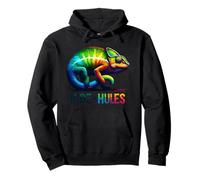 Chameleon Camo Hide in Hues Vibrant Color Changing Reptile Pullover Hoodie