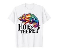 Chameleon Camo Hues There? Vibrant Color Changing Reptile T-Shirt