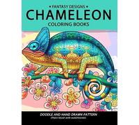 Chameleon Coloring Book: Stress-relief Coloring Book For Grown-ups