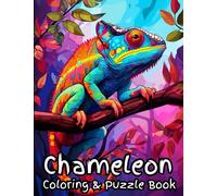 Chameleon Coloring & Puzzle Book: Activities for Kids