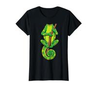 Chameleon Costume Halloween Cosplay Design Value Graphic T-Shirt, Women, Black, L