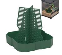 Chameleon Feeding Station - Live Feeder with Climb Column, Escape Proof | Professional Reptile Tank Accessory for Superworms and Prey Movement in Terrarium Enclosure