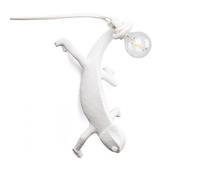 Chameleon Going Down Wall Lamp White
