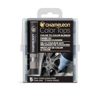 Chameleon Gray Tones Color Tops - Pack of 5