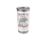 Chameleon Home is Where My Dinosaur is Stainless Steel Insulated Tumbler