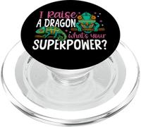 Chameleon I Raise A Dragon What's Your Superpower? PopSockets PopGrip for MagSafe