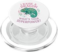 Chameleon I Raise A Dragon What's Your Superpower? PopSockets PopGrip for MagSafe