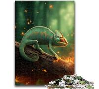 Chameleon in The Forest 1000 Piece Jigsaw Puzzles for Adults Gifts,Family Game Stress Reliever Difficult Challenge Secret Santa Gifts (50x75cm)