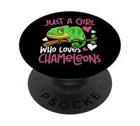 Chameleon Just A Girl Who Loves Chameleons PopSockets Adhesive PopGrip