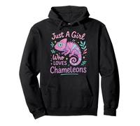 Chameleon Just A Girl Who Loves Chameleons Pullover Hoodie