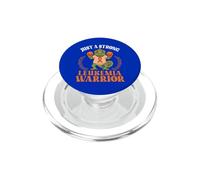 Chameleon Just A Strong Leukemia Warrior Cancer Supporter PopSockets PopGrip for MagSafe