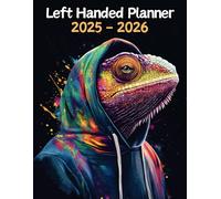 Chameleon Left Handed Planner: 2 Year Weekly Sunday to Saturday Calendar | Gift For People Who Love Lizards, Reptile Lovers | For Back To School, Office, Work | 8.5 x 11 Inches | v1