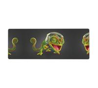 Chameleon Listen Music Computer Desk Pad, Non-Slip Surface Mat for Enhanced Gaming Performance and Office Productivity