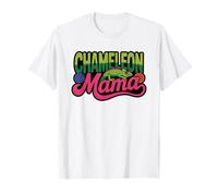 Chameleon Mama Colorful Lizard Lover Retro Vintage Reptile T-Shirt