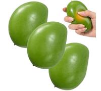 Chameleon Mango Crunch - Chameleon Mango Crunch Stress Ball Mangoo Squishy, Cute Temperature Reactive Green to Yellow Sensory Fidget Squeeze Toy for Adults (3PCS)