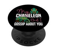 Chameleon My Chameleon And I Gossip About You PopSockets Adhesive PopGrip