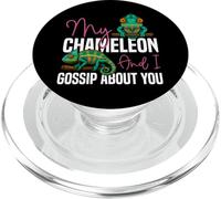 Chameleon My Chameleon And I Gossip About You PopSockets PopGrip for MagSafe