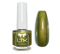 Chameleon Nail Polish - Green Pearl Nail Varnish - Glitter Shimmer Olive Green Nail Polish - Quick Dry & Chip Resistant Chrome Nail Varnish No UV Needed for Women DIY at Home Long Lasting