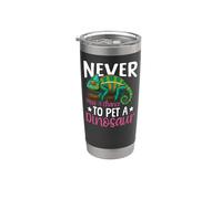 Chameleon Never Miss A Chance to Pet A Dinosaur Stainless Steel Insulated Tumbler