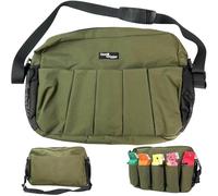 Chameleon Pet Training Bag XL Gun Dog Training Dummy Holder Canvas Carry Bag 50cm x 35cm x 10cm Durable Material Hunting Dog Bag with Multi-Pocket Adjustable Carry Strap