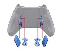 Chameleon Purple Blue Glossy Replacement Redesigned Back Buttons HK3 HK4 Trigger lock K1 K2 Paddles for eXtremeRate Xbox One S X Controller LOFTY Remap & Trigger Stop Kit