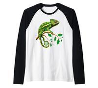 Chameleon Reptiles Iguana Lizard Lover Wild Cute Chameleons Raglan Baseball Tee
