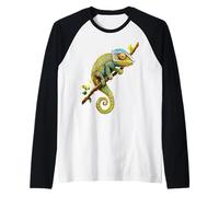 Chameleon Reptiles Iguana Lizard Lover Wild Cute Chameleons Raglan Baseball Tee