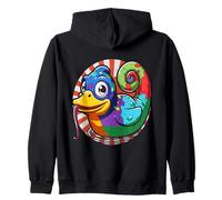 Chameleon Rubber Duck Zip Hoodie