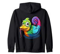 Chameleon Rubber Duck Zip Hoodie
