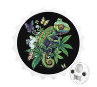 Chameleon Smoking Weeds Magnetic Bottle Opener