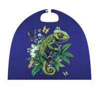 Chameleon Smoking Weeds Stylish Halloween Cape Funny Cosplay Costume Robe Party Cloak for Unisex