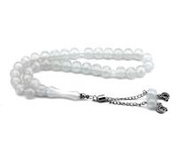 Chameleon Sphere Cut Phosphorus Cat's Eye Powder Amber Men's Rosary that Changes Color in the Dark Glowing Rosary