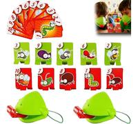 Chameleon Tongue Shooting Game,Chameleon Tongue Game, 2025 New Frog Tongues Games with Blowing air, Insect Cardboard Included, Multiplayer, Funny Family Desktop Interactive Toys (2pcs)