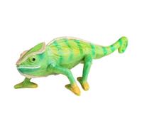Chameleon Toy - Realistic Solid Animal Figure, Multi-functional Statue, Detailed Reptile Model, Decorative Bonsai Ornament, Chameleon Display Toy for Ver