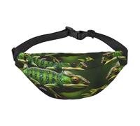 chameleon Travel crossbody waist bag, suitable for sports, running, cycling, traveling, fishing boys large waist bag,