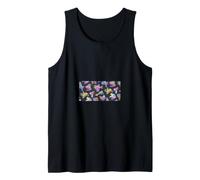 Chameleon Vibrant Colorful Tropical Exotic Animals Leaves Tank Top