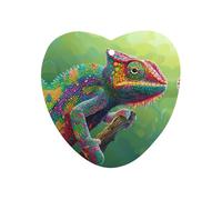 Chameleon with Rainbow Color 1 PCS Car Air Freshener Hanging Aromatherapy Tablets Automotive Ornament for Auto Room Bathroom Bedside Love form