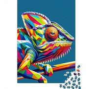 Chameleon Wpap Pop Art Jigsaw Puzzle for Adults, 1000 Pieces, 52x38cm/1000pcs, Quiet Home Activity, Relaxing Indoor Time And Time at Home