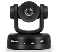 Chameye 4K PTZ Camera 10x Optical Zoom, AI-Auto Tracking, USB3.0 Plug and Play, HDMI LAN(PoE) 4K Conference Camera for Zoom Teams OBS vMix YouTube Live Streaming, C410 Black