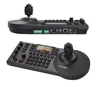 Chameye PTZ Controller PoE 4D Joystick PTZ Camera Controller with LCD Screen for PTZ Camera IP Keyboard E300, Black