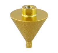 Chamfer Bit for Angle Grinder 38mm 50mm M10 Thread Emery Silicon Carbide Wheel for Tile Edge Finishing and Hole Preparation Tasks (50mm Grit 50)